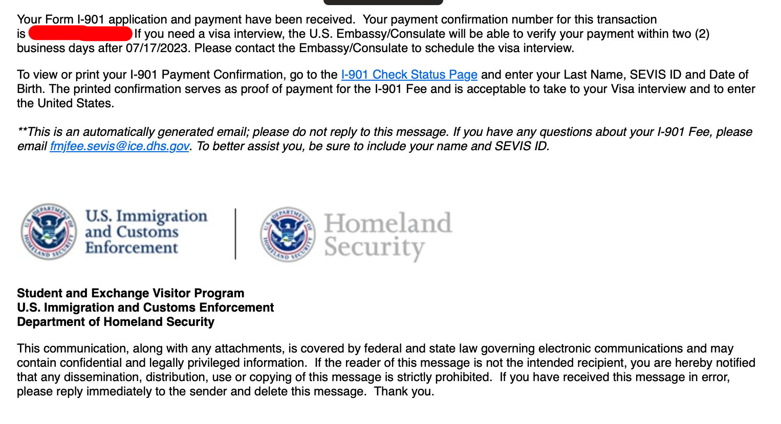 I-901 Email