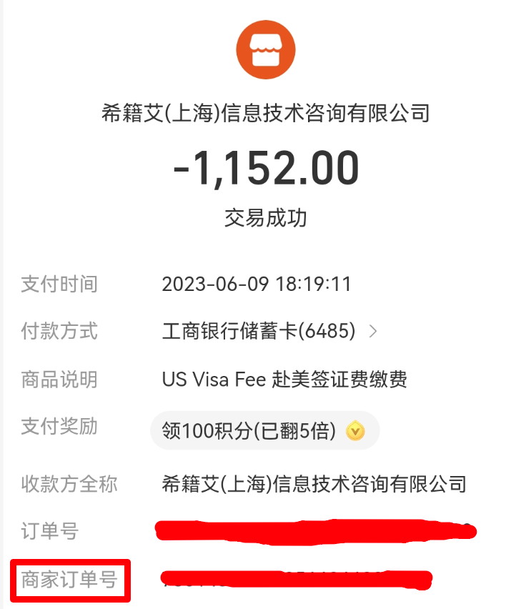 Visa Payment Number1