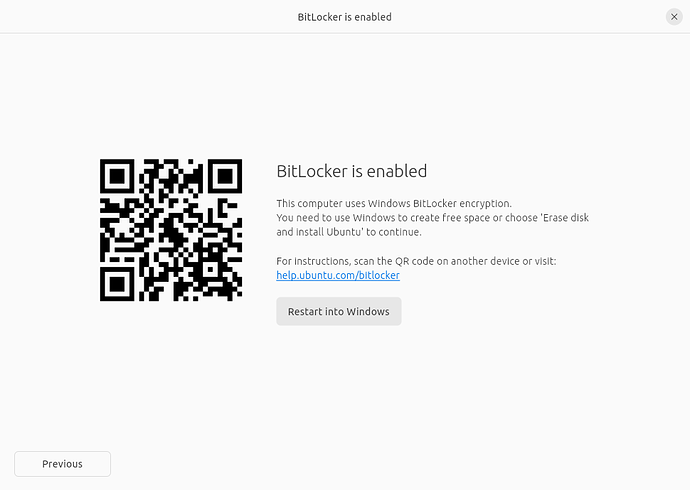 BitLocker is enabled